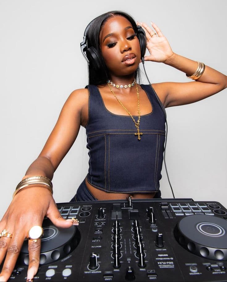 DJ at the decks