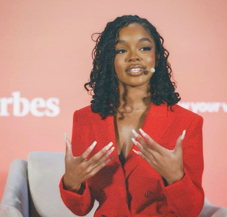 Creator speaking on stage